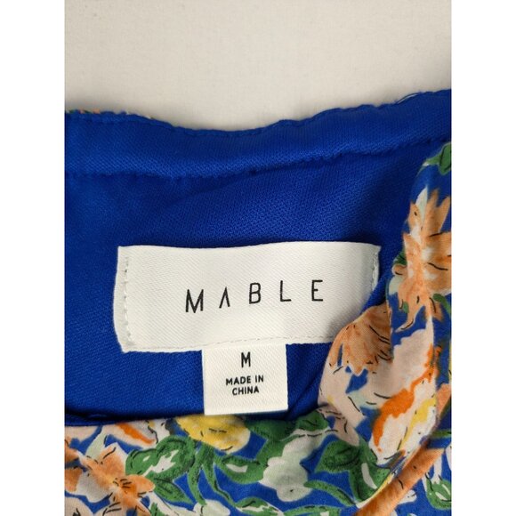 Anthropologie Mable Dress Womens Medium Floral Off-Shoulder Puff Sleeve - Picture 6 of 8